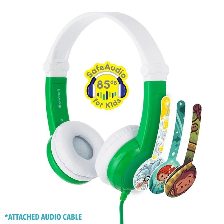 Słuchawki dla Dzieci 3+ Connect 85dB z Mikrofonem Zielone