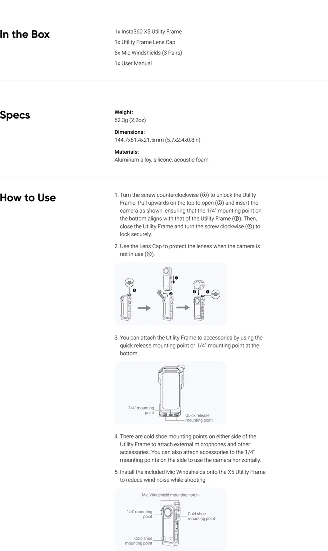 insta360-x5-utility-frame