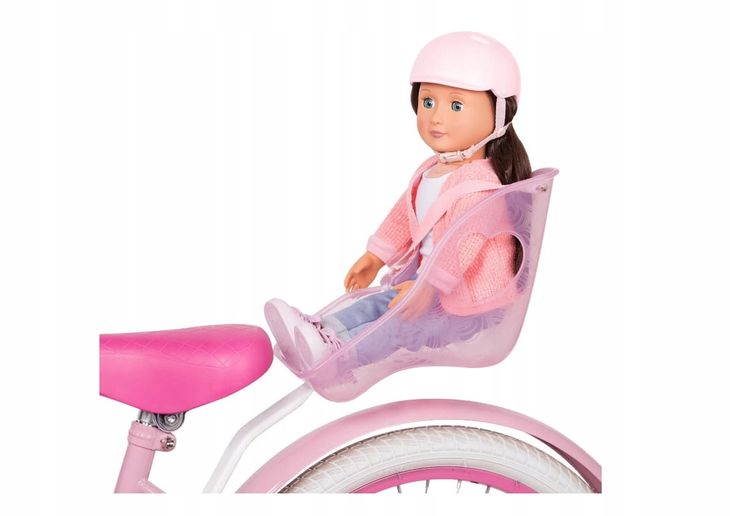 Zdjęcia - Wszystko dla lalek Kask Fotelik i  dla lalki na rower dziecięcy - OG Carry me bicycle seat OUR 
