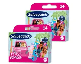 salvequick-plastry-dla-dzieci-barbie-wodoodporne-14-szt-x-2-opakowania