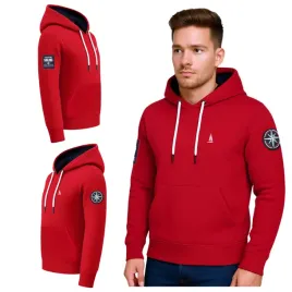 bluza-meska-kangurka-z-kapturem-czerwona-captain-mike-sailing-xl