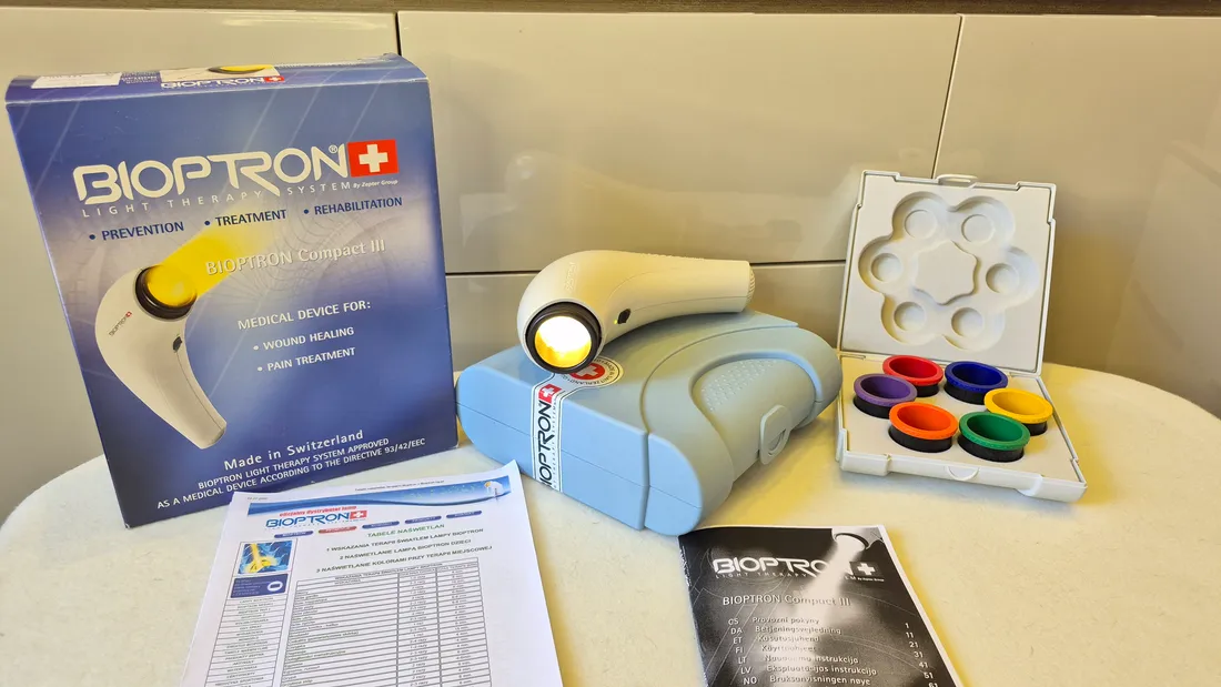 Zepter Bioptron Compact Kézi Lámpa és színek Garancia 4 Év számla