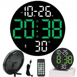 elektroniczny-zegar-led-nowoczesny-scienny-cyfrowy-budzik-tem-pilot-zielony