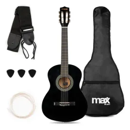 gitara-klasyczna-3-4-dla-dziecka-mlodziezowa-soloart-max-czarna-akcesoria