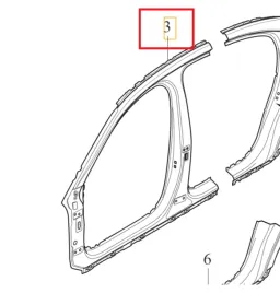 volvo-s60-v60-przedni-srodkowy-prawy-slupek-zewn-poszycie-rama-prawe-drzw
