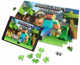 puzzle-a3-a4-minecraft-film-movie-2025-gadzety-personalizacja-imie-napis