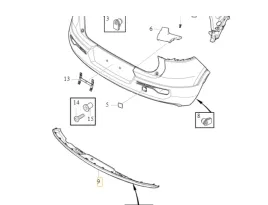 volvo-c40-xc40-dyfuzor-dokladka-spoiler-zderzak-tyl-oe