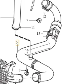 volvo-c30-c70-s40-v50-lewa-rura-intercoolera-20d-oe-30792793