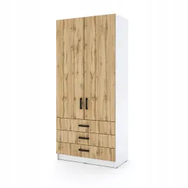 mlodziezowa-szafa-sigma-b6-2u3sz-90-cm-z-szufladami-dab-wotan