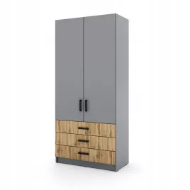 mlodziezowa-szafa-sigma-s6-3sz-90-cm-z-szufladami-dab-wotan
