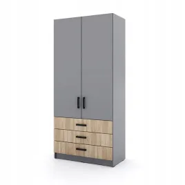 mlodziezowa-szafa-sigma-s4-3sz-90-cm-z-szufladami-dab-sonoma