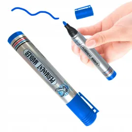 niebieski-marker-permanentny-mazak-wodoodporny