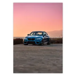 baner-70x100-zachod-slonca-bmw-auto