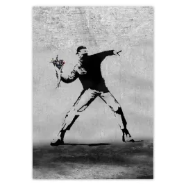 baner-70x100-banksy-miotacz-kwiatow