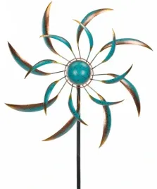 dekoracja-ogrodowa-wiatrowa-wiatrak-blekitny-160cm
