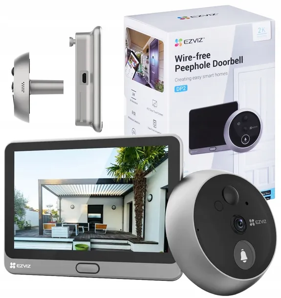 Wizjer elektroniczny EZVIZ CP4 Ekran Dotykowy WiFi Dzwonek Kamera