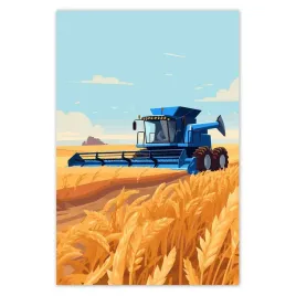 baner-80x120-niebieski-kombajn-w-polu-na-zniwach