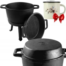 kociolek-zeliwny-garnek-mysliwski-na-ognisko-3w1-stojacy-10l-patelnia