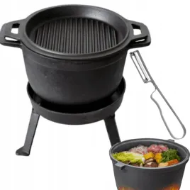 kociolek-zeliwny-8l-garnek-patelnia-ognisko-mysliwski-wegierski-3w1-gratis
