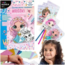kreatywna-mozaika-i-kolorowanka-wrozki-magia-naklejki-piankowe-brokat-kidea