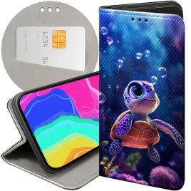 etui-z-klapka-do-huawei-honor-magic7-pro-wzory-zolwie-zolwiki-zolw-futeral