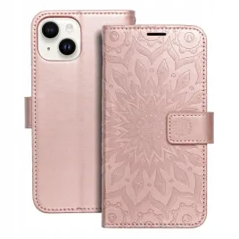 etui-z-klapka-kabura-mezzo-book-do-apple-iphone-14-mandala-zloty-roz