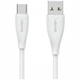 kabel-usams-green-series-sj714-18w-3a-usb-a-do-usb-c-1m-bialy