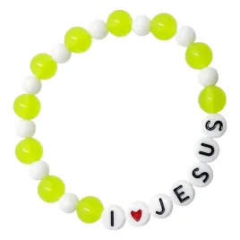 bransoletka-i-love-jesus-zielona-m184z