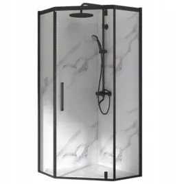 kabina-prysznicowa-pieciokatna-80-x-80-cm-uchylna-czarna-loft-grube-szklo