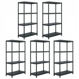 regaly-magazynowe-5-szt-czarne-60x30x138-cm-plastikowe