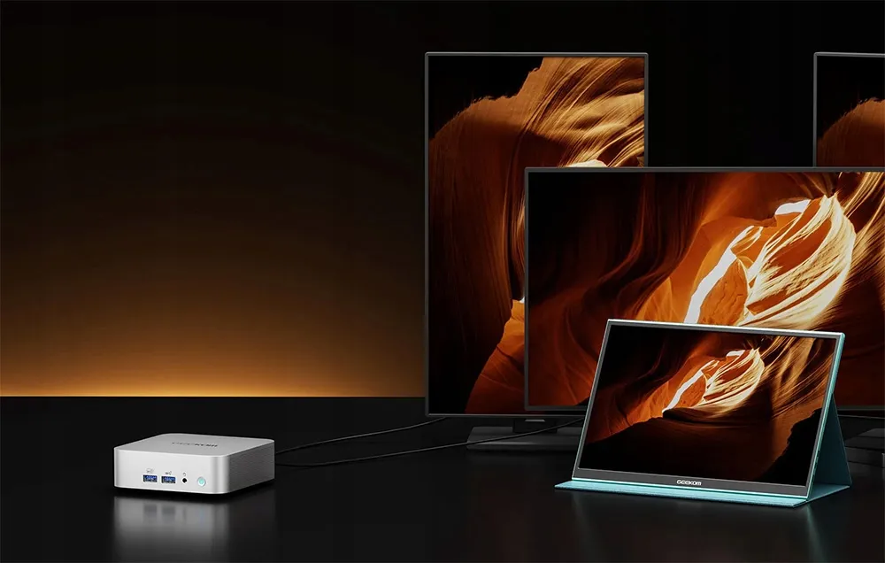 Mini Komputer PC GEEKOM A8 Ryzen 7 8745HS AI 32GB RAM 1TB + Win11