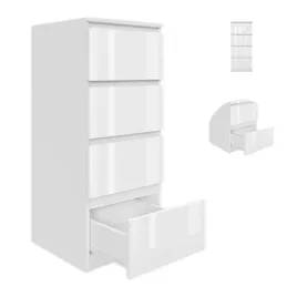komoda-z-szufladami-40x97x40cm-szafka-regal-slupek-4-szuflady-biala-polysk