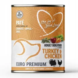 euro-premium-pate-adult-turkey-and-chicken-mokra-karma-dla-psa-z-indykiem-i