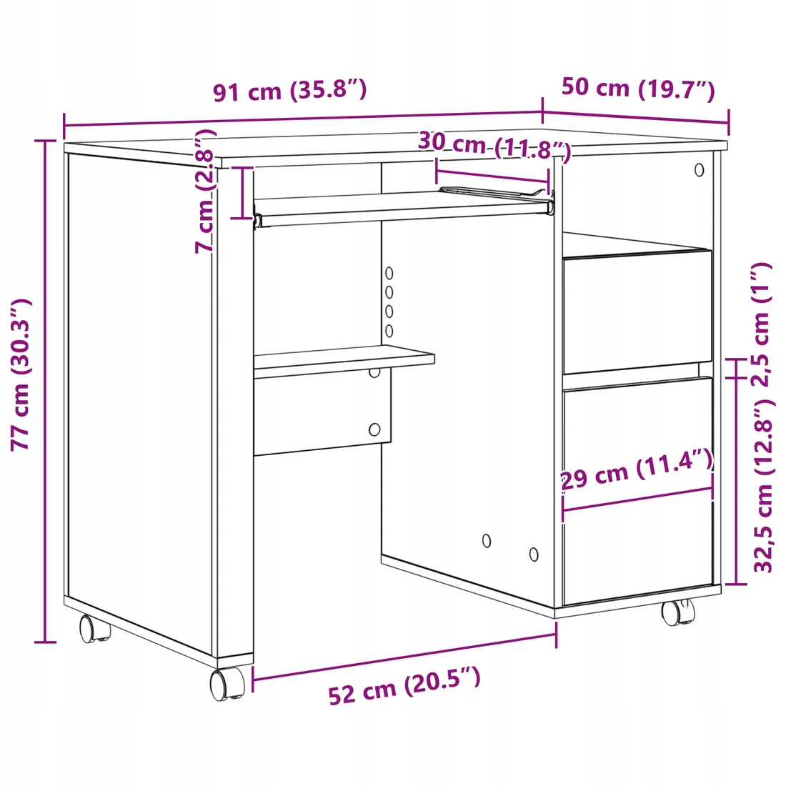 biale-biurko-komputerowe-z-szufladami-biale-mdf