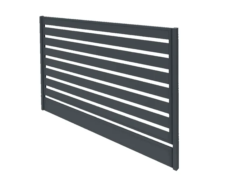 Płot Metalowy Przęsło Ogrodzeniowe Panel 120x200cm Mat Trzy Kolory