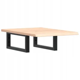 polka-scienna-pod-umywalke-stal-i-lite-drewno-debowe