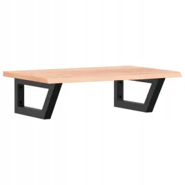 polka-scienna-pod-umywalke-stal-i-lite-drewno-debowe