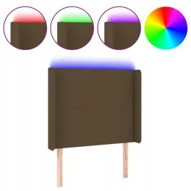 zaglowek-do-lozka-z-led-ciemnobrazowy-83x16
