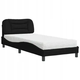 lozko-z-materacem-czarne-90x200-cm-obite-tka