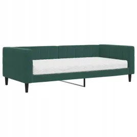 sofa-z-materacem-do-spania-ciemnozielona-90x200
