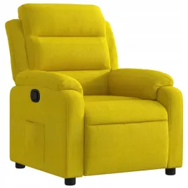 fotel-rozkladany-zolty-obity-aksamitem