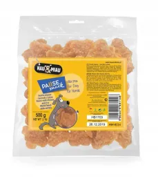 kostki-miesne-przysmak-smakolyk-dla-psa-kurczak-ryz-hauandmiau-pusesnack-500g