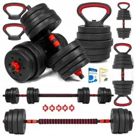 hantle-regulowane-2x15kg-sztanga-kettlebell-zestaw-hantli-6w1-gryfy-uchwyty