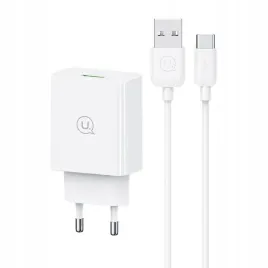 ladowarka-sieciowa-usams-18w-kabel-usb-c-usb-a1m-fast-charging-bialy