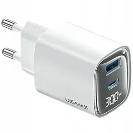 ladowarka-sieciowa-usams-cc229-30w-gan-usb-c-usb-a-fast-charging-xc-series