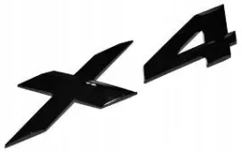 bmw-x4-czarny-matowy-emblemat-logo-napis-naklejka