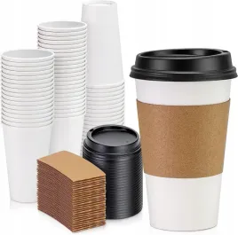 zestaw-kawa-na-wynos-kubki-papierowe-biale-wieczka-opaski-400ml-100szt