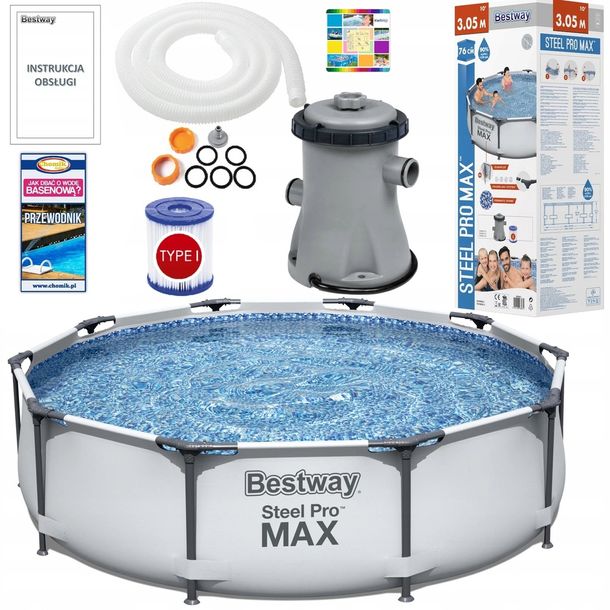 ﻿BASEN STELAŻOWY BESTWAY OGRODOWY 305x76cm 56408 11w1