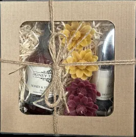 zestaw-prezentowy-miod-krem-propolis-wosk-pszczeli-kosmetyki-swiece-prezent