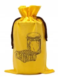 woreczek-ekologiczny-na-1-sloik-900ml-zolty-z-plastrem-i-sloikiem-miodu
